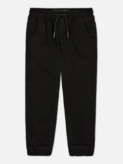 Joggery jeansowe ściągane sznurkiem