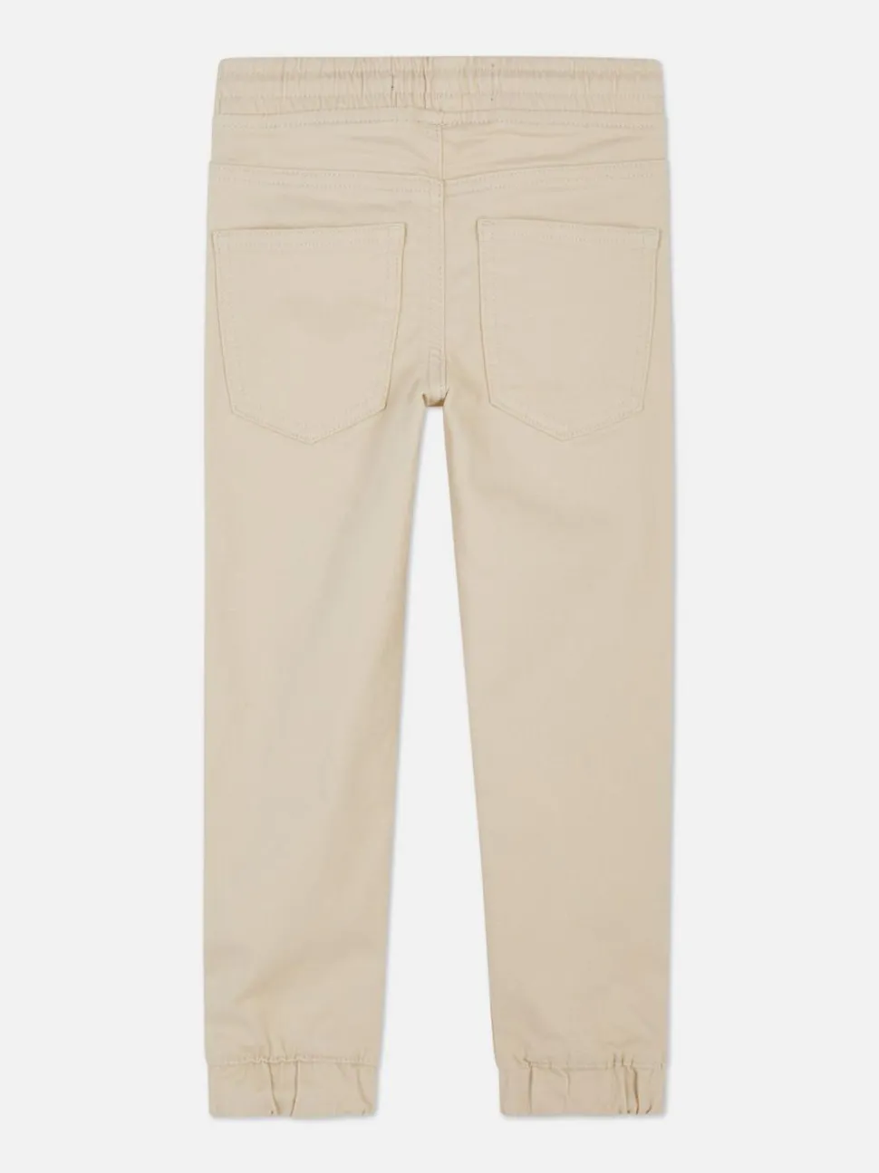 Joggery jeansowe ściągane sznurkiem