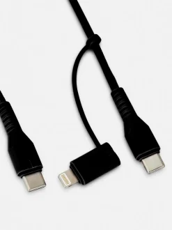 Kabel do ładowania 2 w 1, 2 m