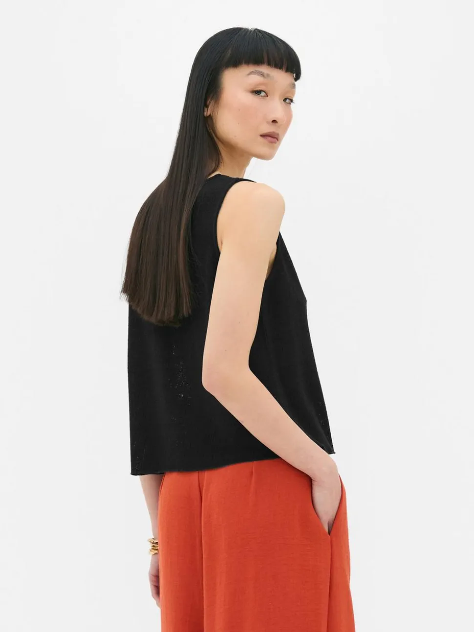 Kamizelka z wiązanym przodem