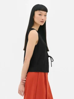 Kamizelka z wiązanym przodem