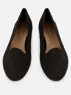 Kapcie baleriny ze sztucznego zamszu