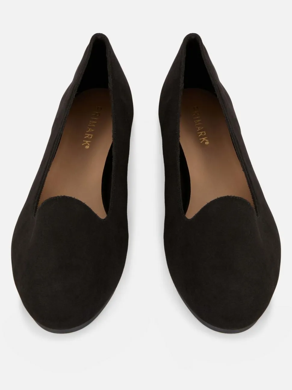 Kapcie baleriny ze sztucznego zamszu