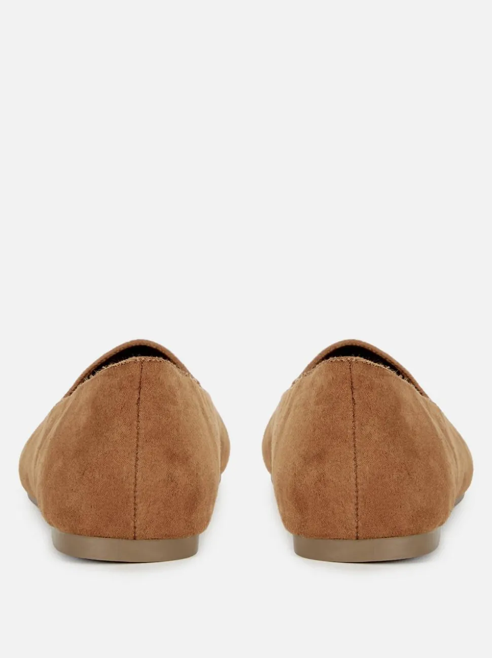 Kapcie baleriny ze sztucznego zamszu