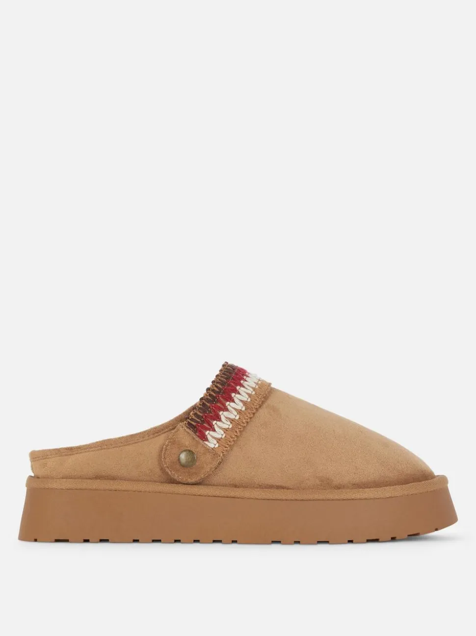 Kapcie typu chodaki z podszewką