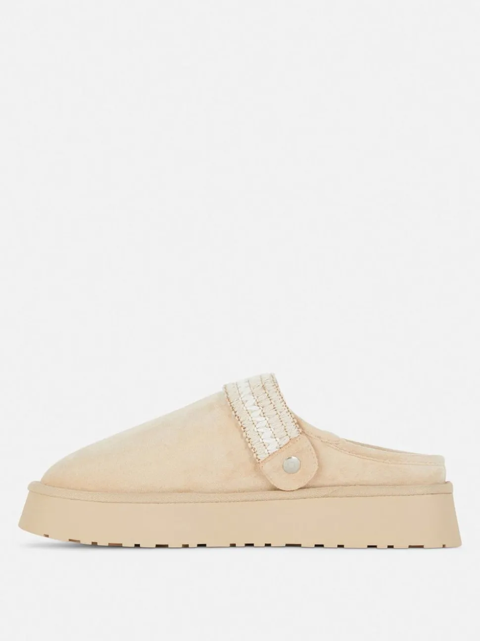 Kapcie typu chodaki z podszewką