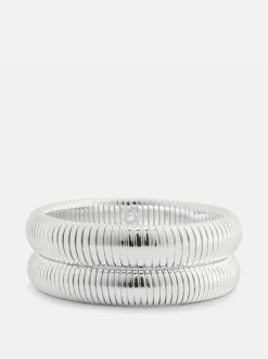 Karbowane bransoletki, 2 szt.