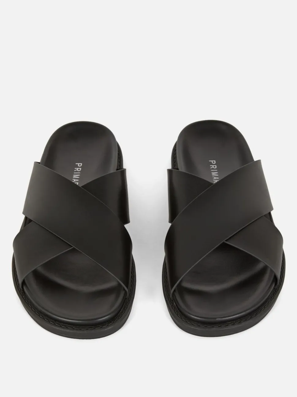 Klapki ze skrzyżowanymi paskami