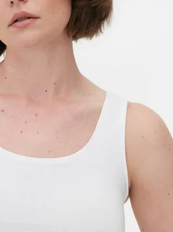 Klasyczna bawełniana koszulka bez rękawów