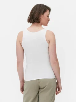 Klasyczna bawełniana koszulka bez rękawów