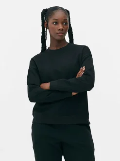 Klasyczna bluza z okrągłym dekoltem