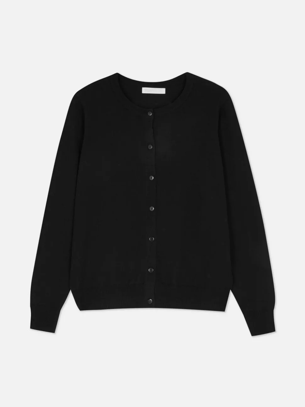 Klasyczny sweter rozpinany z okrągłym dekoltem