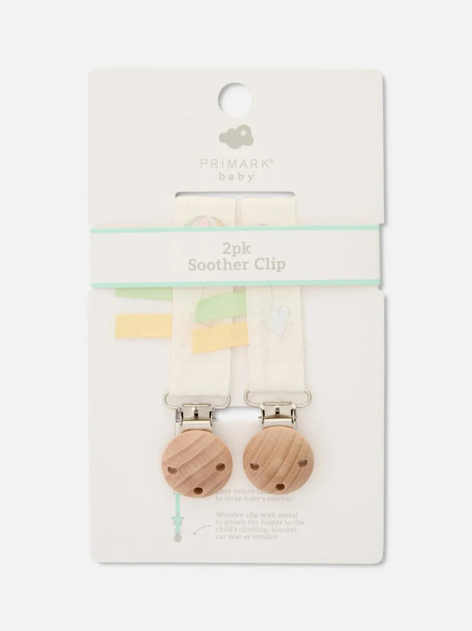 Klipsy do smoczka, 2 szt.