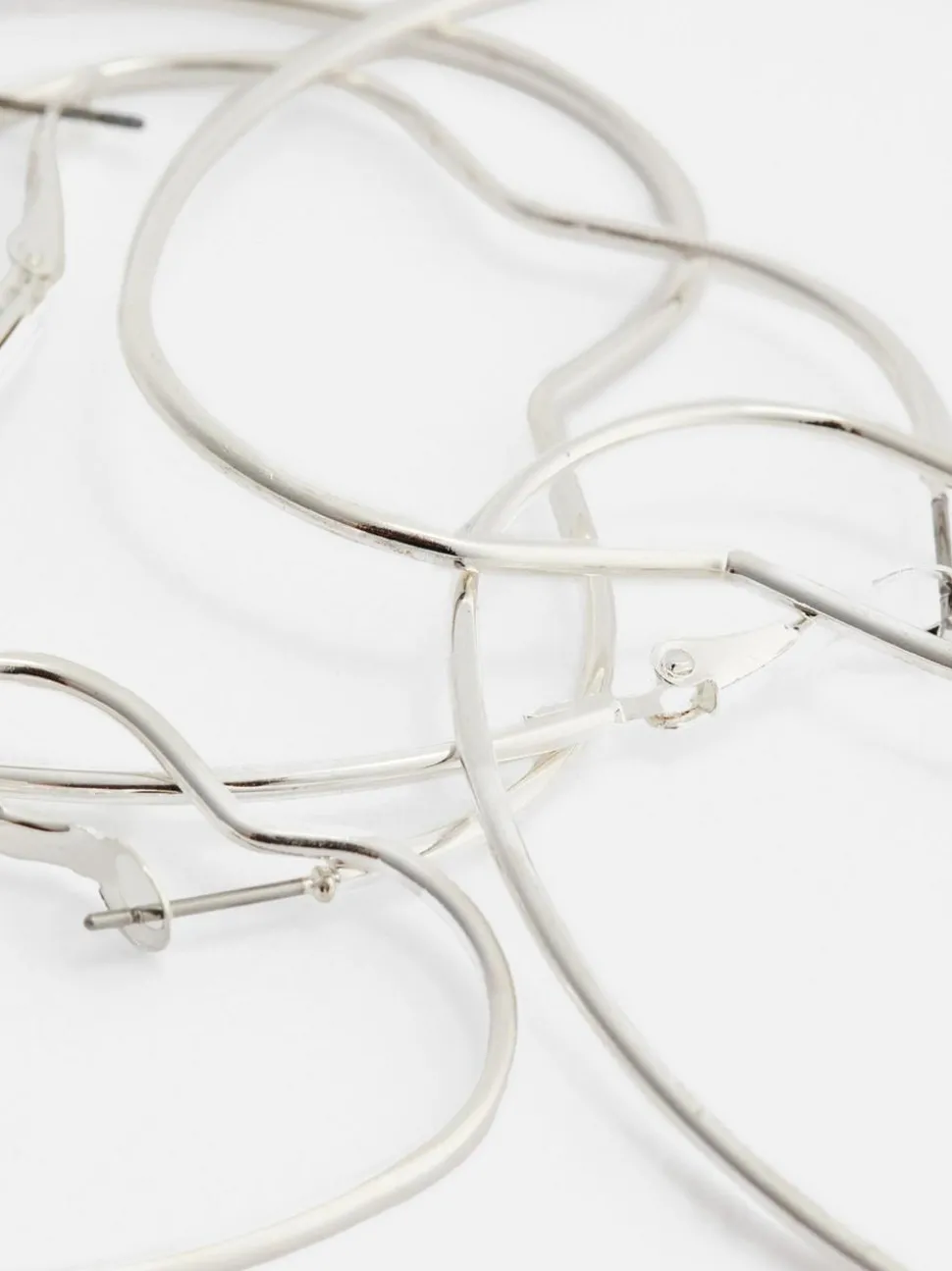 Kolczyki koła w kształcie serc The Edit, 3 pary