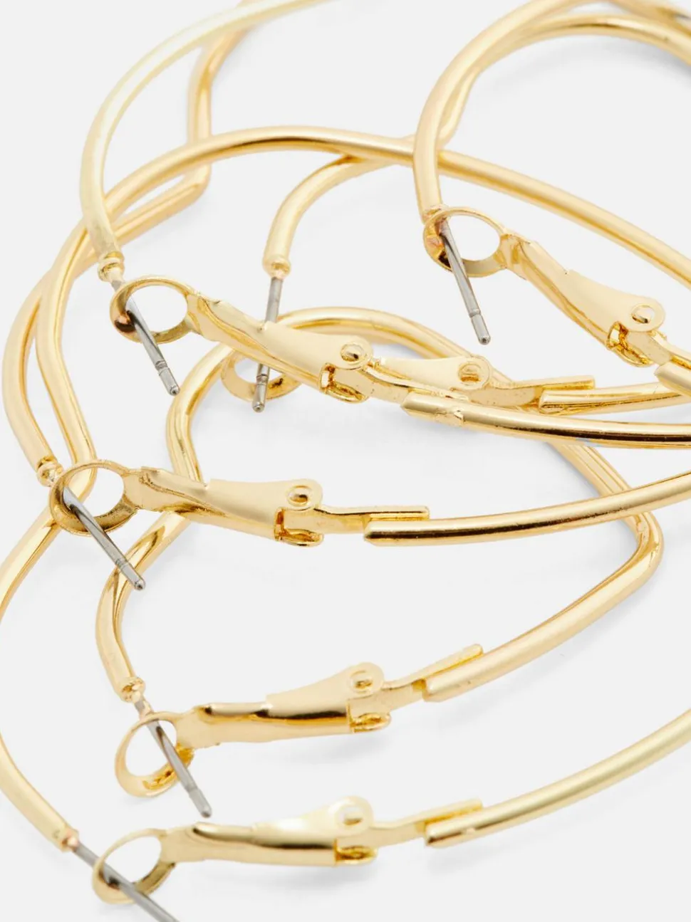 Kolczyki koła w kształcie serc The Edit, 3 pary