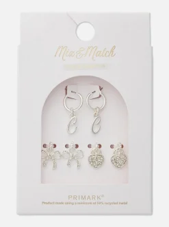 Kolczyki z wisiorkiem, 3 pary