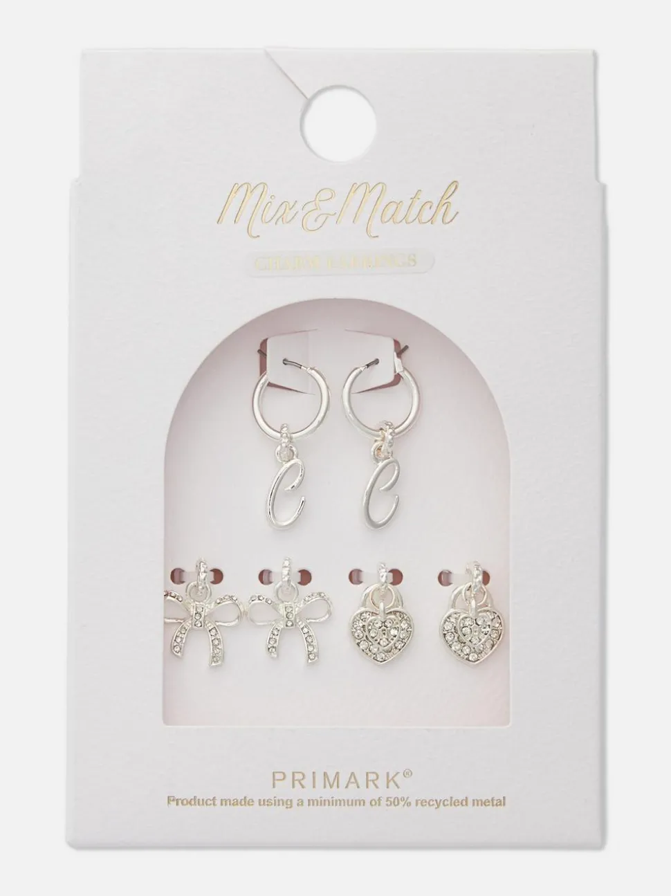 Kolczyki z wisiorkiem, 3 pary