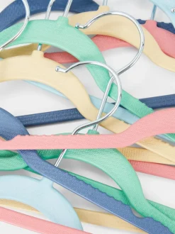 Kolorowe wieszaki dziecięce, 10 szt.