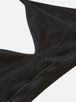 Komplet bielizny bezszwowej w prążki