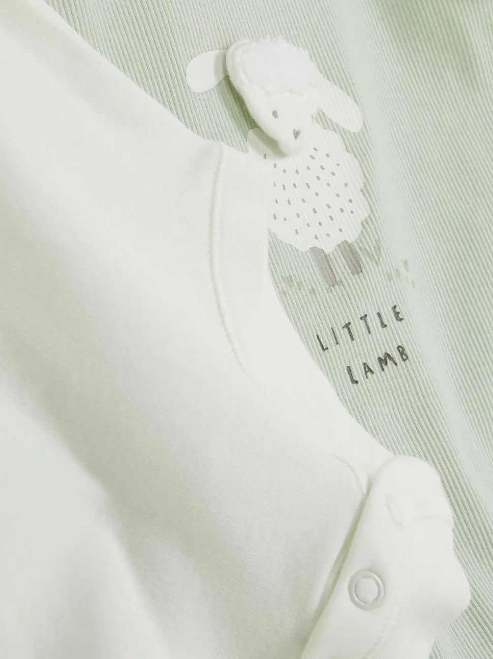 Komplet dla noworodka z ogrodniczkami z owieczką