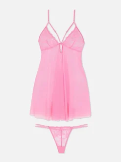 Komplet nieusztywnianej koronkowej bielizny