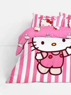 Komplet pościeli na łóżko dwuosobowe z Hello Kitty