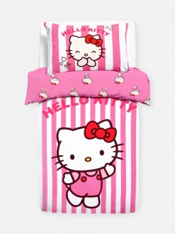 Komplet pościeli na łóżko jednoosobowe z Hello Kitty