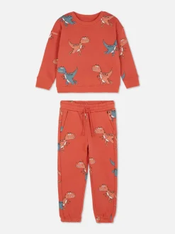 Komplet z bluzą i spodniami dresowymi ze sznurkiem