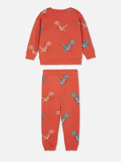 Komplet z bluzą i spodniami dresowymi ze sznurkiem