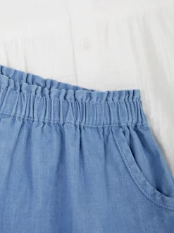 Komplet z bluzką z długim rękawem i szortami