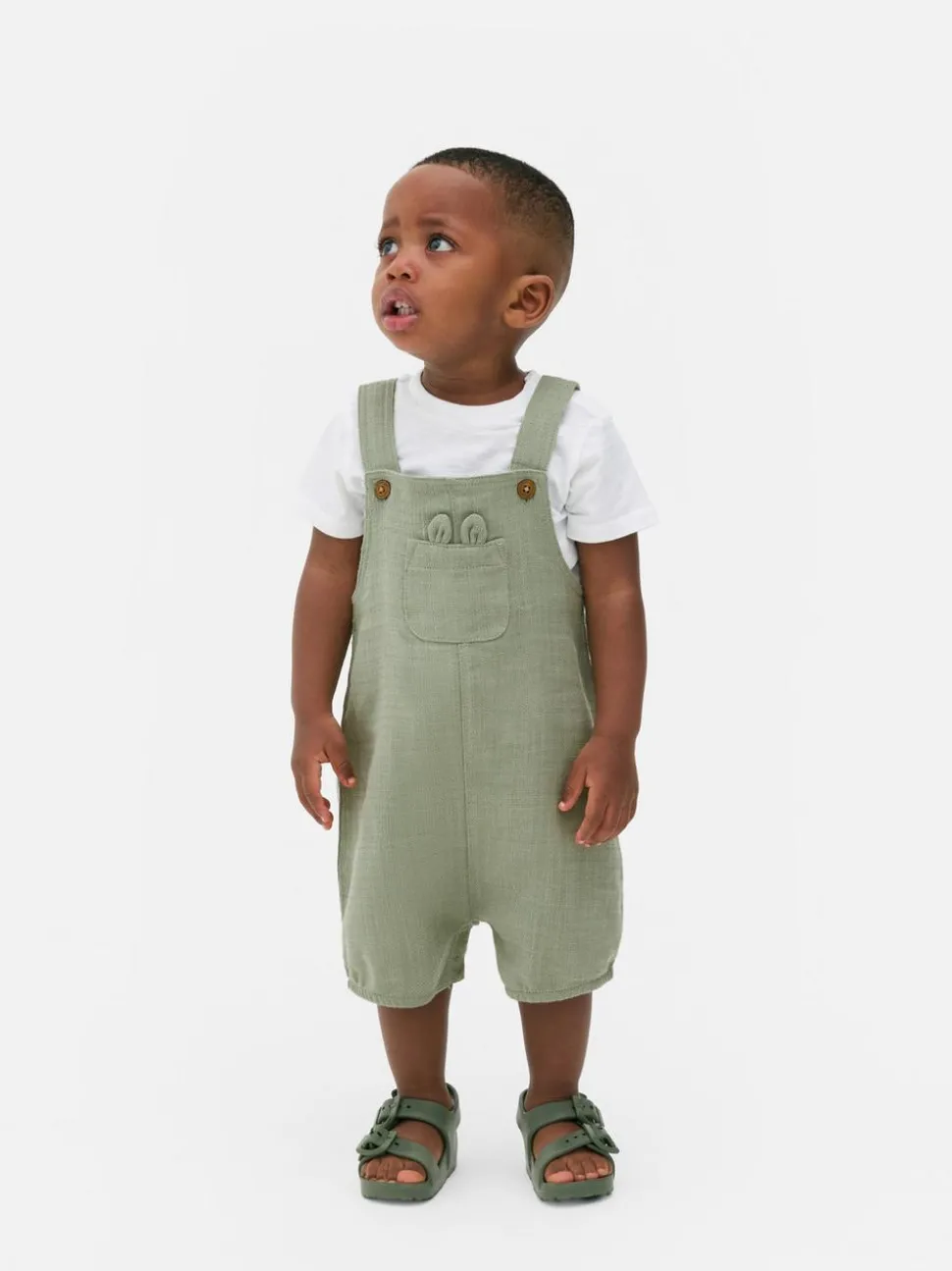 Komplet z body i ogrodniczkami dla noworodka