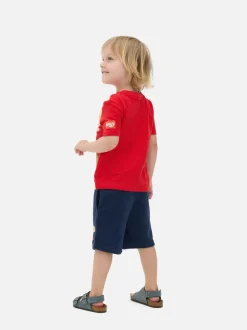 Komplet z T-shirtem i szortami z motywem Blue