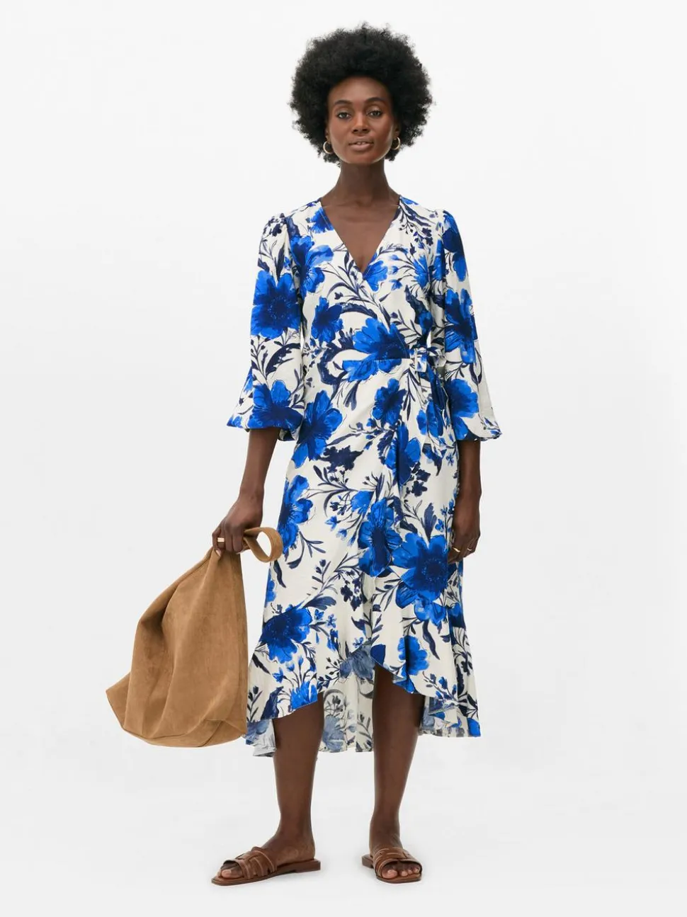 Kopertowa sukienka midi