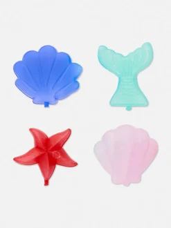 Kostki lodu wielokrotnego użytku w kształcie muszli