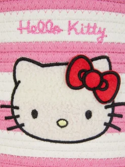 Kosz do przechowywania w paski z motywem Hello Kitty