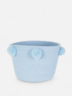 Kosz do przechowywania z pomponami