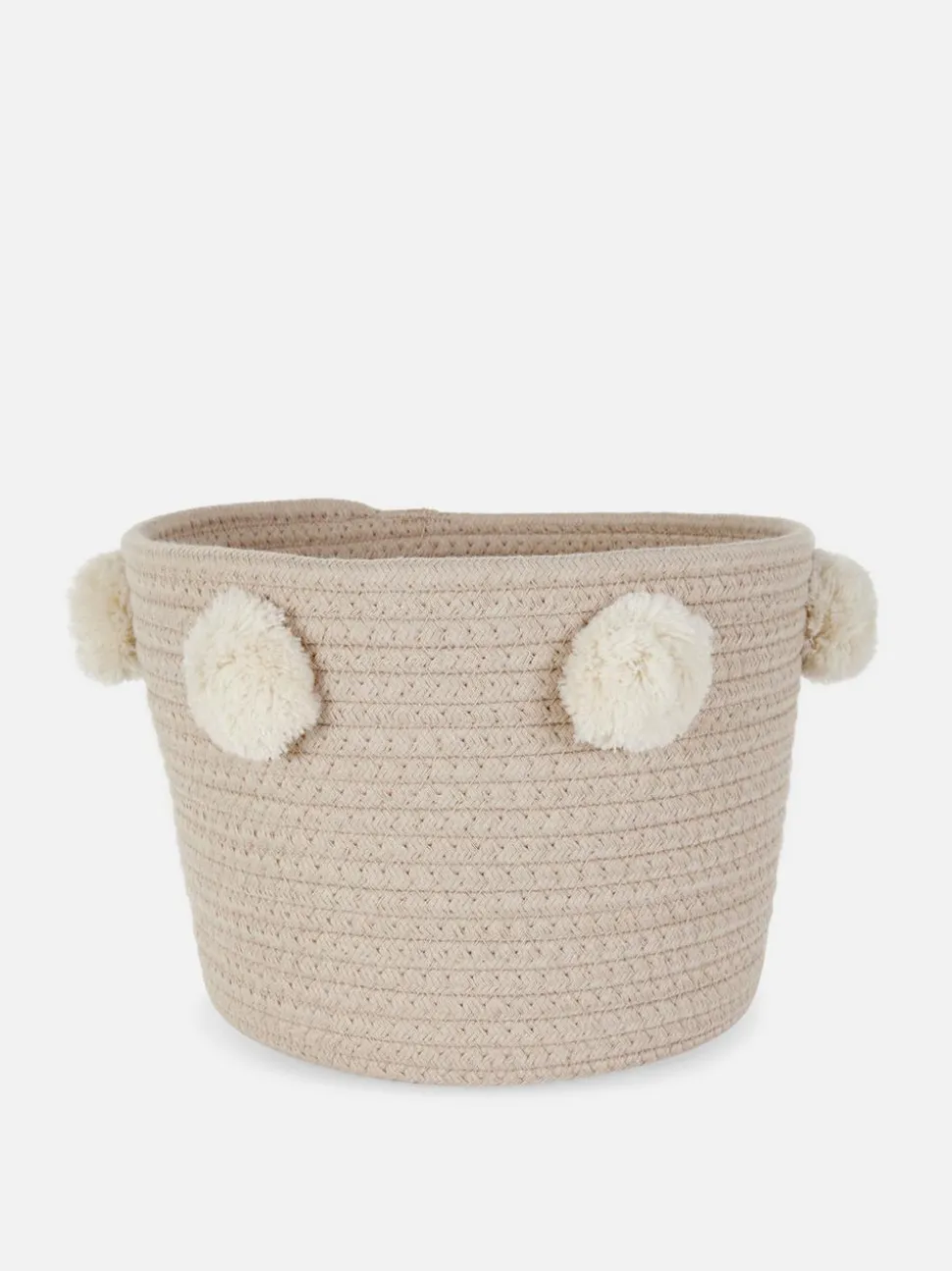 Kosz do przechowywania z pomponami