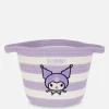 Kosz w paski z motywem Kuromi z Hello Kitty