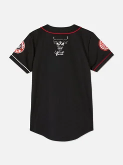 Koszula bejsbolowa z motywem NBA Chicago Bulls