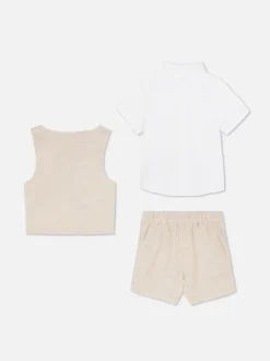 Koszula, szorty i kamizelka na specjalną okazję