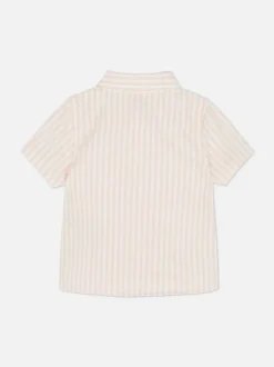 Koszula typu oxford w paski z krótkim rękawem