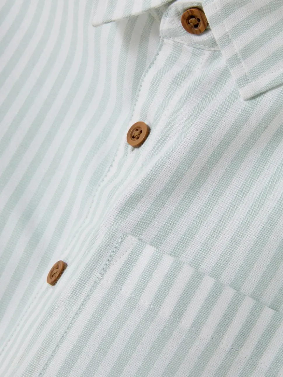 Koszula typu oxford w paski z krótkim rękawem