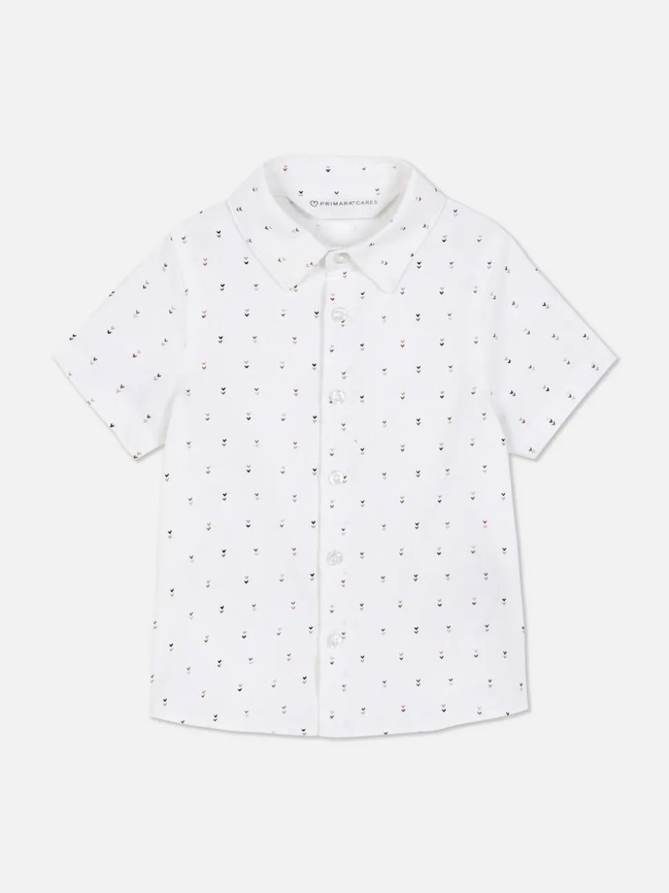 Koszula typu oxford w serca z krótkim rękawem