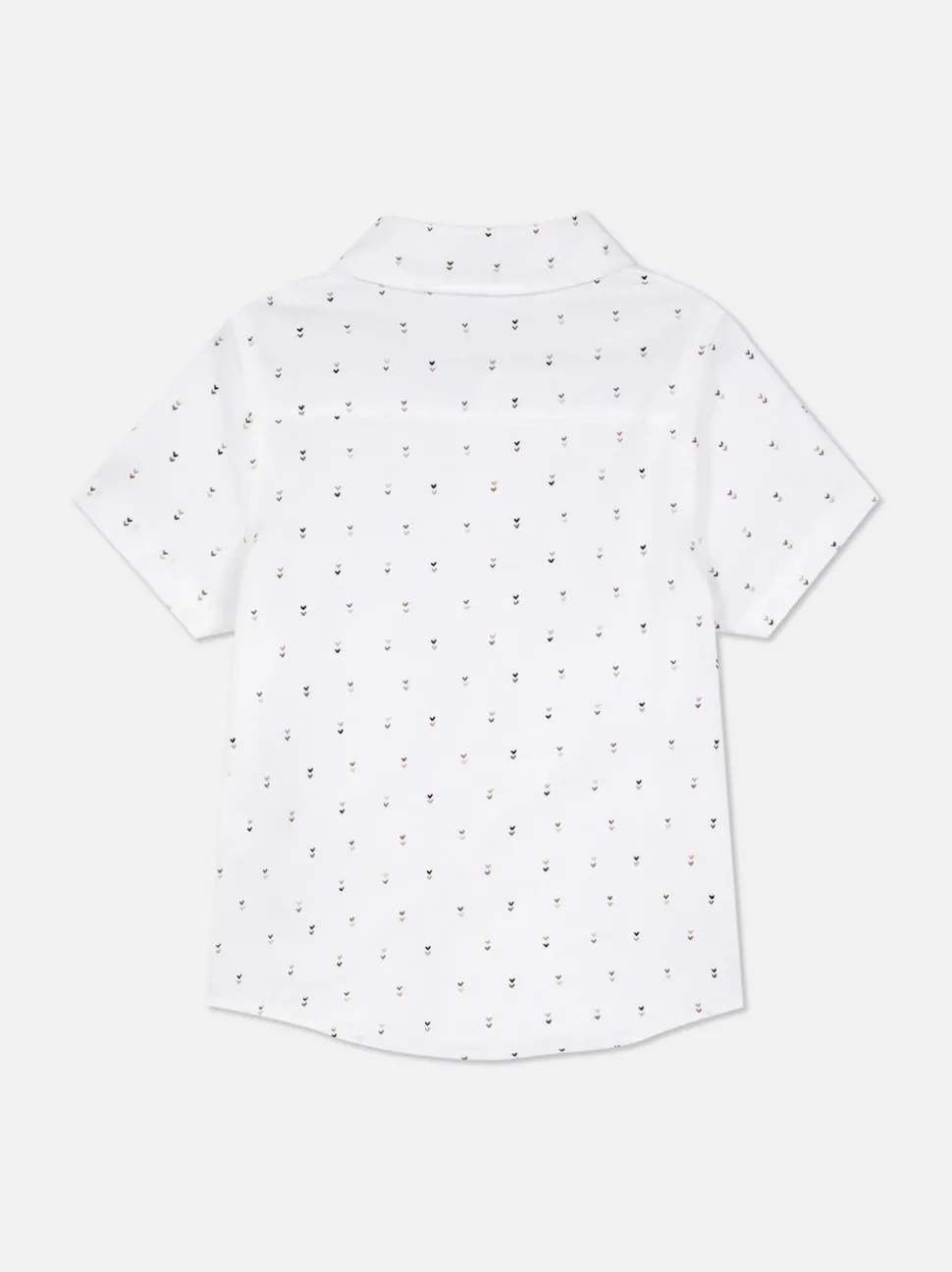 Koszula typu oxford w serca z krótkim rękawem