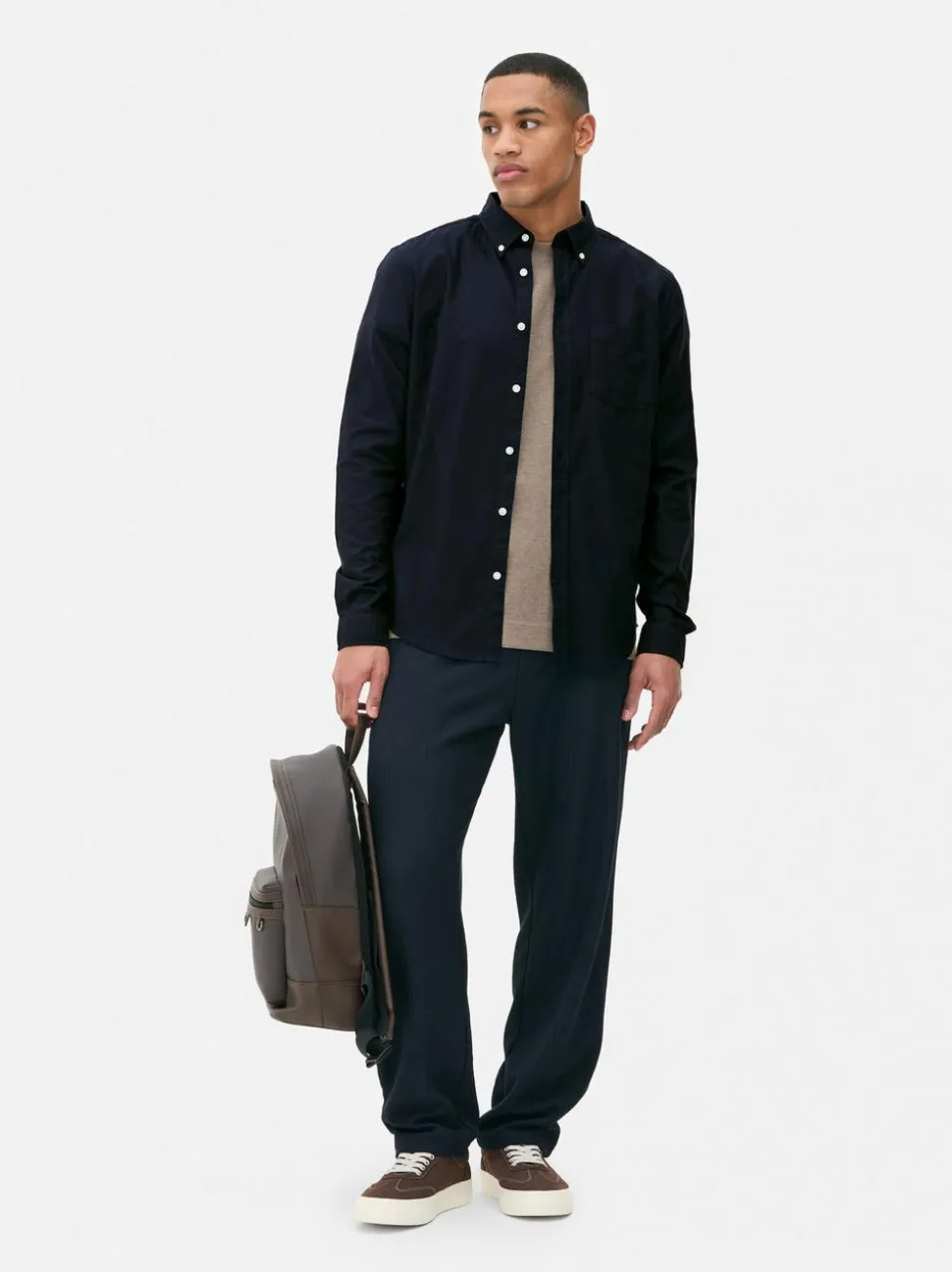 Koszula typu Oxford z długim rękawem