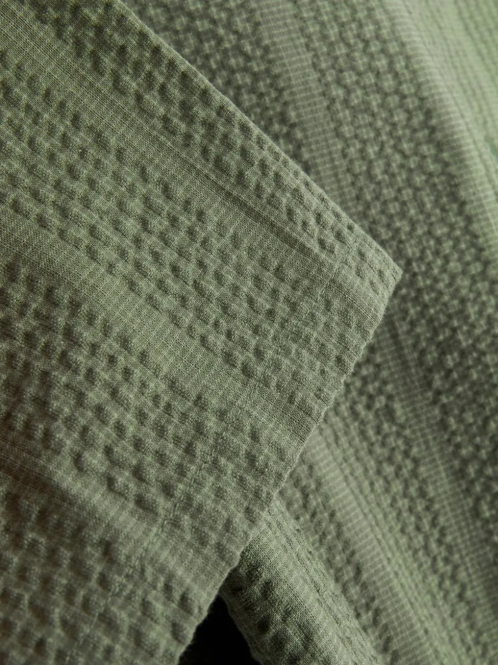 Koszula w paski z tkaniny seersucker, krótki rękaw