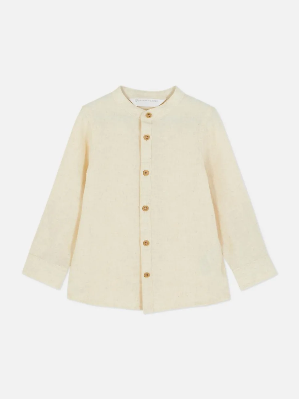 Koszula z długim rękawem z domieszką lnu