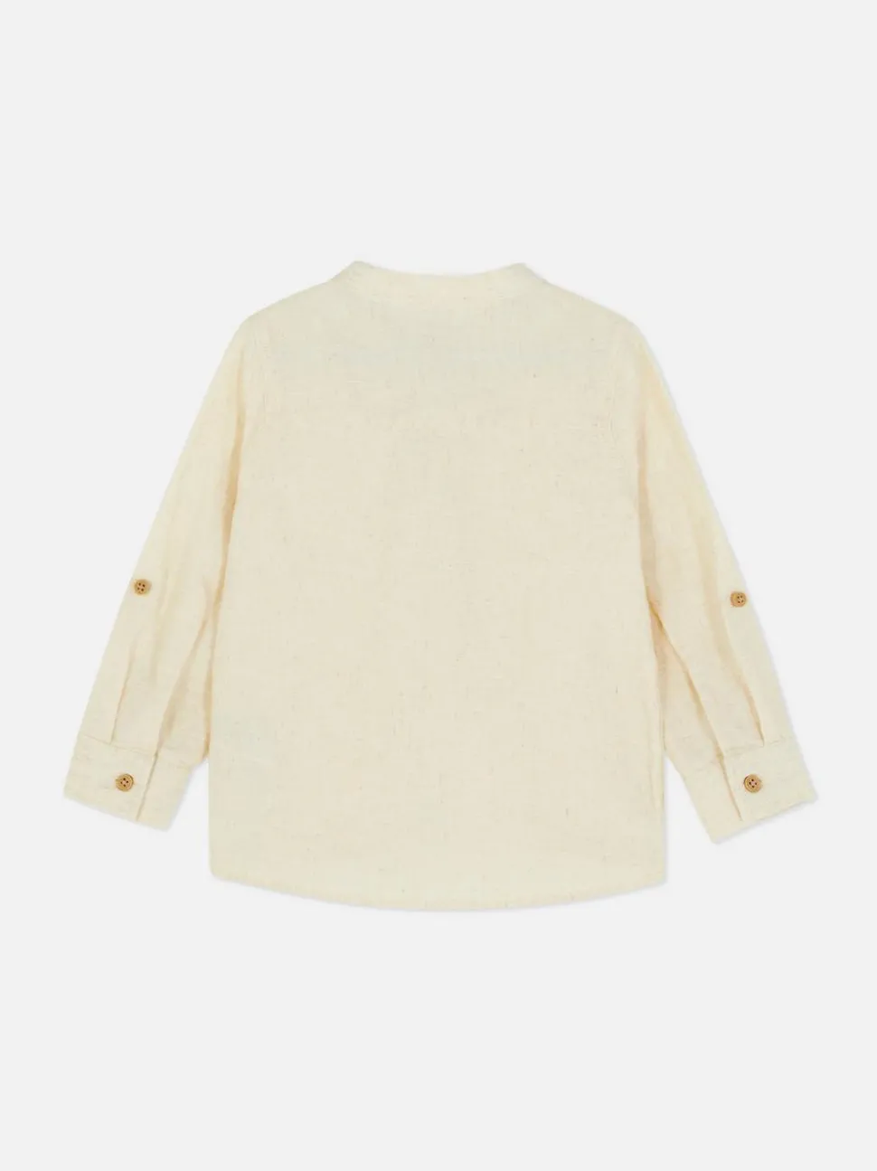 Koszula z długim rękawem z domieszką lnu