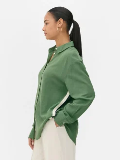 Koszula z długim rękawem z paskami po boku