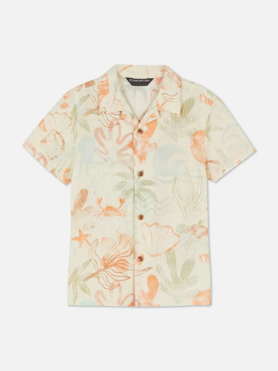 Koszula z krótkim rękawem i morskim nadrukiem